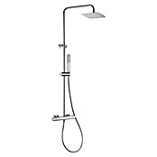 Camargue Bolonia Sistema de ducha (Con grifo termostático, Cromo, Acero inoxidable) | BAUHAUS
