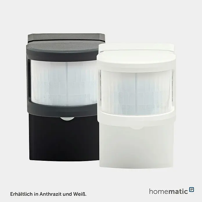 Homematic IP Bewegungsmelder mit Schaltaktor - Anthrazit, 1.150 W - Homematic IP Bewegungsmelder in Anthrazit und Weiß.