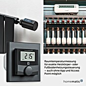 Homematic IP Funk-Raumthermostat HmIP-BWTH-A (Netzbetrieben, 230 V, 54 x 86 x 86 mm, Anthrazit) | BAUHAUS