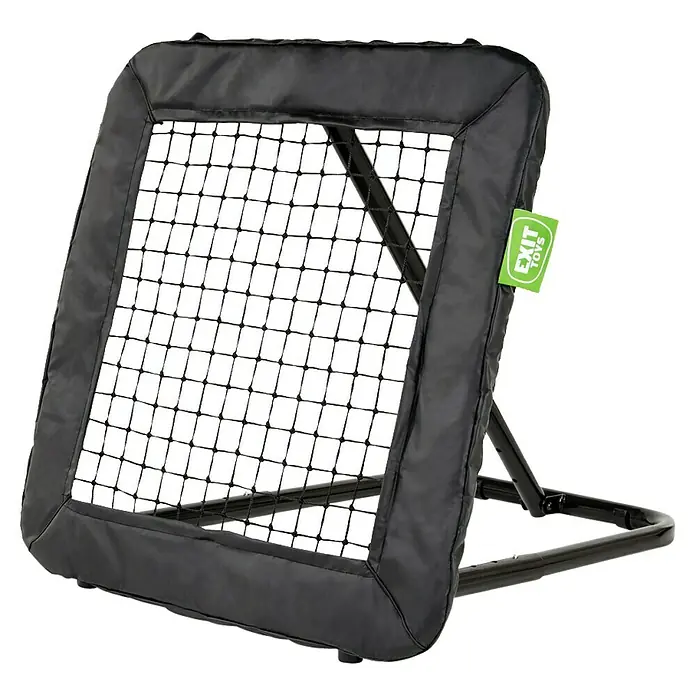 Exit Toys Rebounder Multisport Rebounder - 84 x 84 cm, Schwarz - Schwarzer Rebounder mit Rahmen und Netz für Balltraining.
