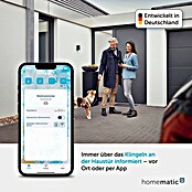 Homematic IP Klingeltaster (Weiß, 9,3 x 12,2 x 3,6 cm, Kunststoff) | BAUHAUS