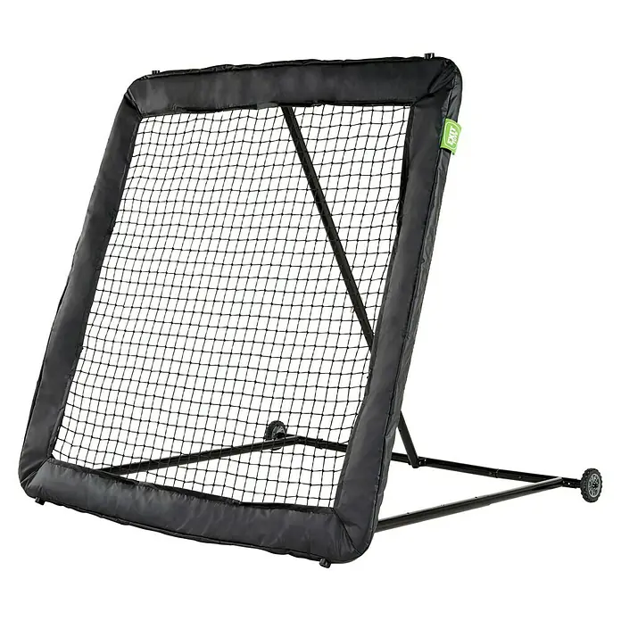 Exit Toys Rebounder Multisport Rebounder - 164 x 164 cm, Schwarz - Schwarzes Sport-Rebounder-Netz mit stabilem Rahmen und Rollen, ideal für Balltraining.