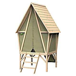 Exit Toys Spielhaus Yuki 300 (L x B x H: 226 x 124 x 219 cm, Holz, Natur/Grün)
