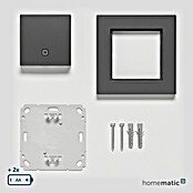 Homematic IP Funk-Temperatursensor HmIP-STH-A (Anthrazit, 20 x 86 x 86 mm, Batteriebetrieben) | BAUHAUS