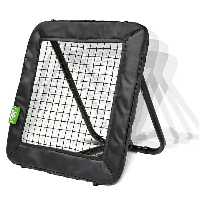 Exit Toys Rebounder Multisport Rebounder - 84 x 84 cm, Schwarz - Schwarzer Sport-Rebounder mit schwarzem Netz und robustem Metallrahmen, ideal für Balltraining.