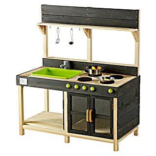 Exit Toys Matschküche Yummy 200 (55 x 102 x 115 cm, Holz, Natur)