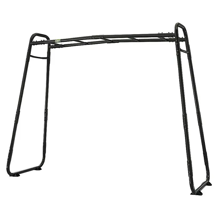 Exit Toys Klettergerüst GetSet Monkeybar MB200 - 331 x 115 x 248 cm, Stahl, Schwarz - Schwarzes Metall-Klettergerüst, ideal für Spiel und Sport im Freien.