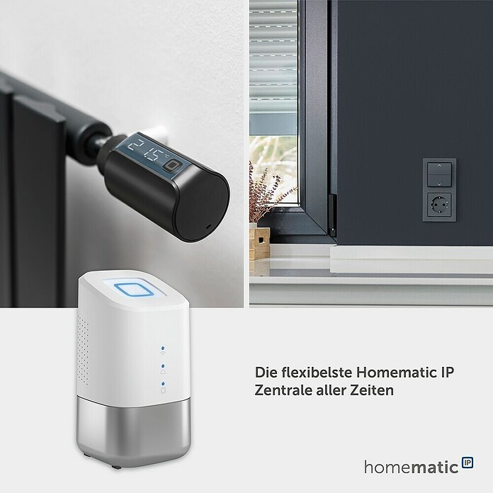 Homematic IP Steuerzentrale Home Control Unit HmIP-HCU1 (Weiß, L x B x H: 9,6 x 9,6 x 17,3 cm) | BAUHAUS