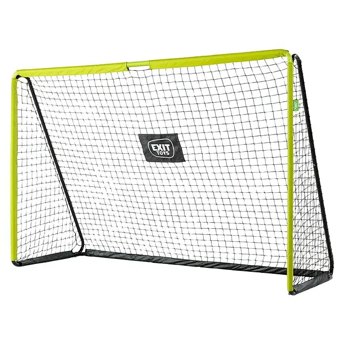 Exit Toys Fußballtor Tempo - B x H: 300 x 200 cm, Grün/Schwarz - Tragbares Fußballtor mit schwarzem Netz und leuchtend limettengrünem Rahmen. Mit "EXIT TOYS" Logo.
