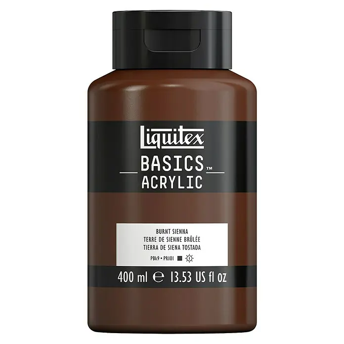 Liquitex Basics AcrylfarbeSiena gebrannt, 400 ml