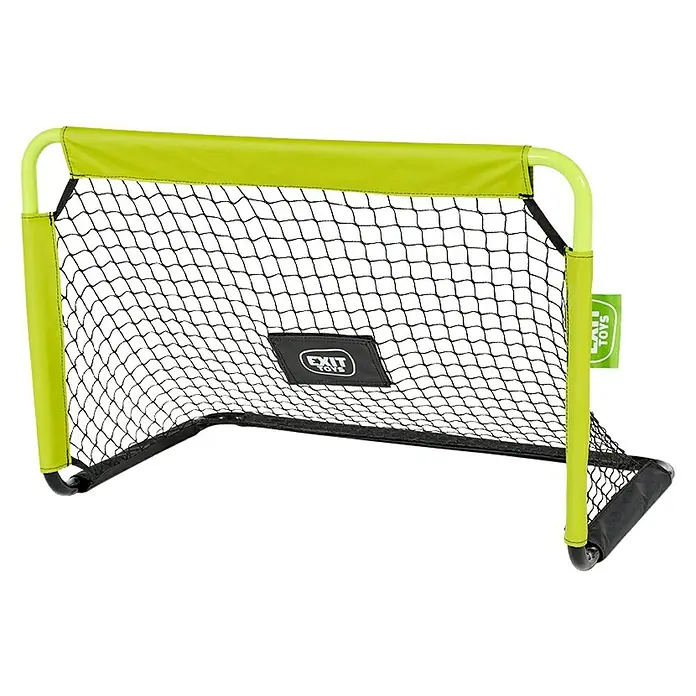 Exit Toys Fußballtor Tempo 900 Mini - 2 Stk., B x H: 90 x 60 cm, Grün/Schwarz - Tragbares Mini-Fußballtor mit hellgrünem Rahmen und schwarzem Netz.