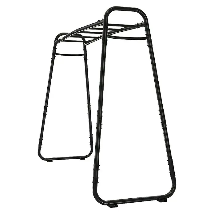 Exit Toys Klettergerüst GetSet Monkeybar MB200 - 331 x 115 x 248 cm, Stahl, Schwarz - Schwarzmetall-Klettergerüst, eine robuste Struktur zum Klettern und Spielen.