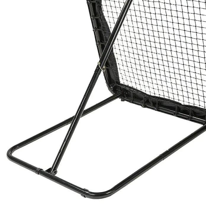 Exit Toys Rebounder Multisport Rebounder - 124 x 124 cm, Schwarz - Schwarzes Sport-Reboundernetz mit stabilem Metallrahmen und Netz für Training und Übung.