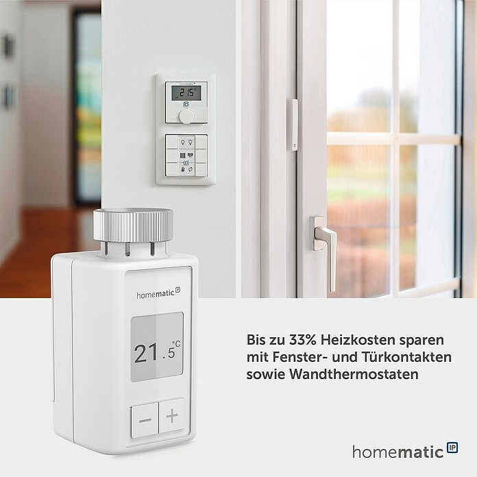 Homematic IP Heizkörper-Thermostat Flex HmIP-eTRV-F (M30 x 1,5 mm) | BAUHAUS