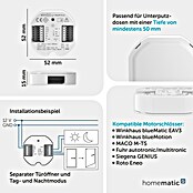 Homematic IP Controller Universal Motorschloss (Passend für: Intelligentes Türmanagement, Grau, B x L: 12,2 x 9,3 cm) | BAUHAUS