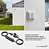 Homematic IP Smart-Steckdose Schalt-Mess-Kabel außen (IP44, Schwarz, 4,62 cm) | BAUHAUS