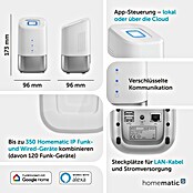Homematic IP Steuerzentrale Home Control Unit HmIP-HCU1 (Weiß, L x B x H: 9,6 x 9,6 x 17,3 cm) | BAUHAUS