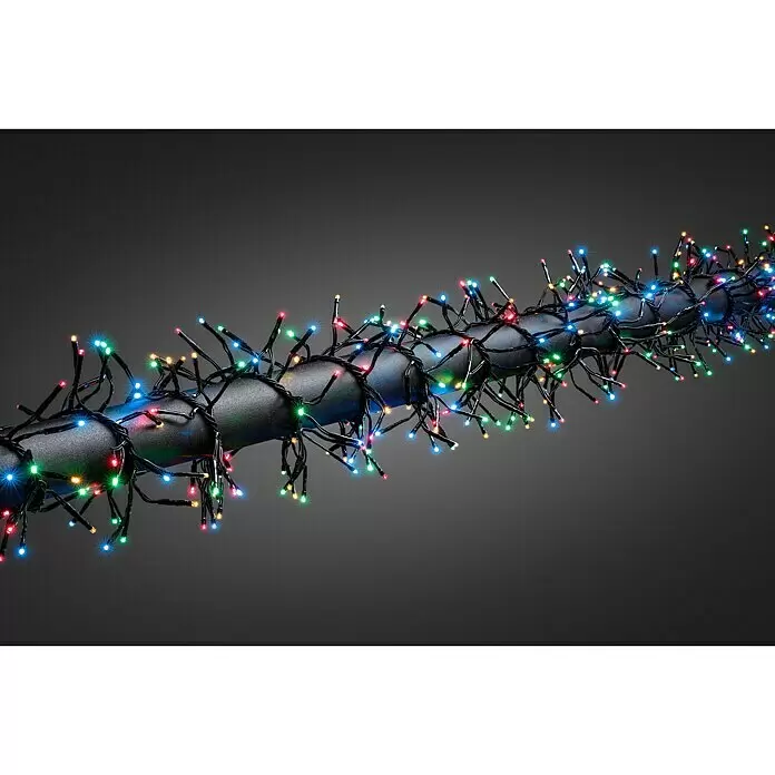 Konstsmide LED-Lichterkette Micro LED Cluster - Außen, Lichtfarbe: Mehrfarbig, Anzahl Leuchtmittel: 768 Stk., Netzbetrieben - Detailaufnahme
