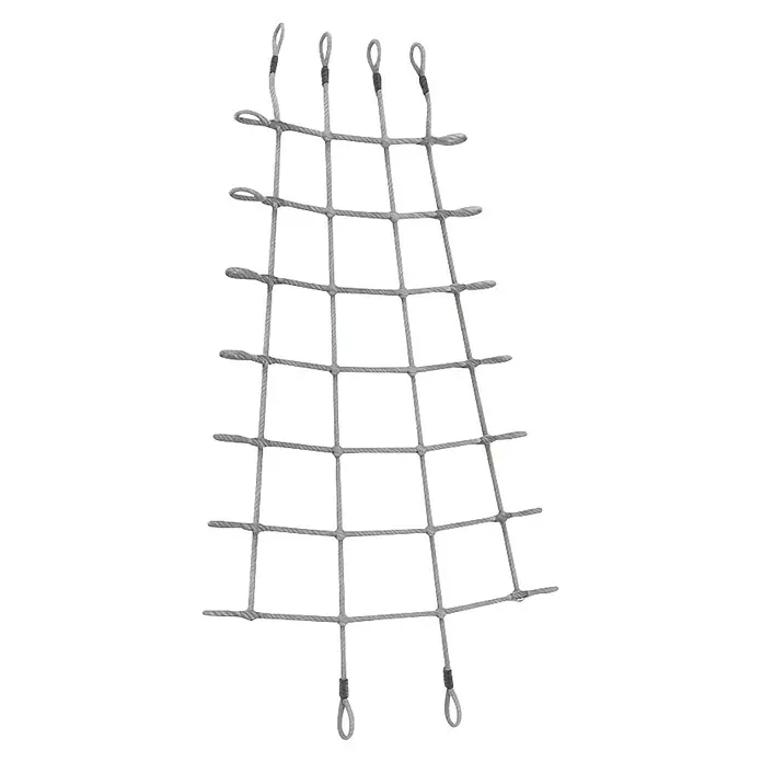 Exit Toys Kletterwand GetSet Kletternetz MB200 / MB300 - Passend für: Alle GetSet Monkeybars, Kunststoff - Graues Seilkletternetz mit quadratischen Maschen und Befestigungsschlaufen oben und unten.