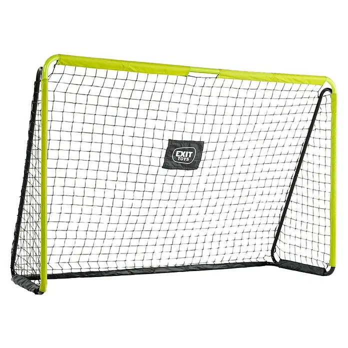 Exit Toys Fußballtor Tempo - B x H: 240 x 160 cm, Grün/Schwarz - Grünes und schwarzes Fußballtor mit Netz, mit stabilem Rahmen und 'EXIT TOYS' Logo.