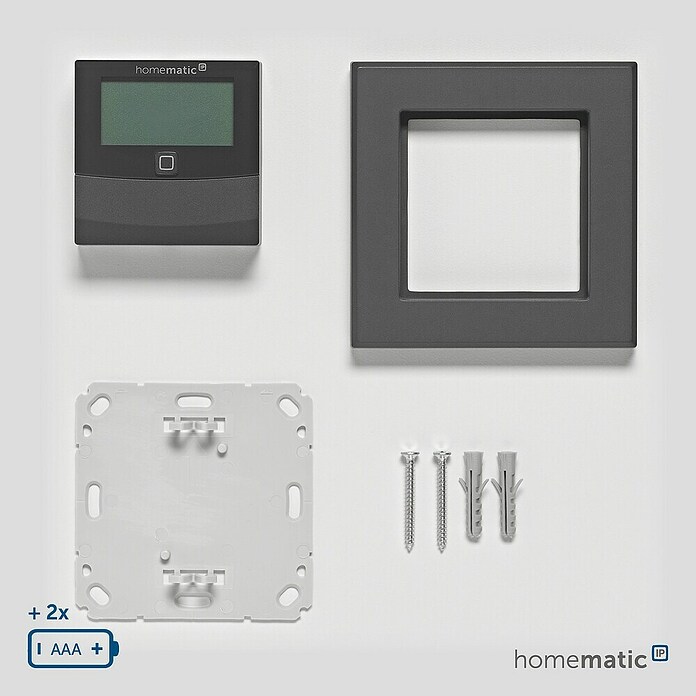 Homematic IP Sensor de temperatura inalámbrico HmIP-STHD-A (L x An x Al: 20 x 86 x 86 mm, Funciona con pilas, IP20) | BAUHAUS