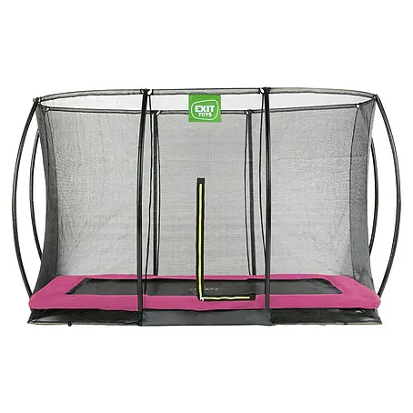 Exit Toys  Trampolin Silhouette Bodentrampolin mit Sicherheitsnetz