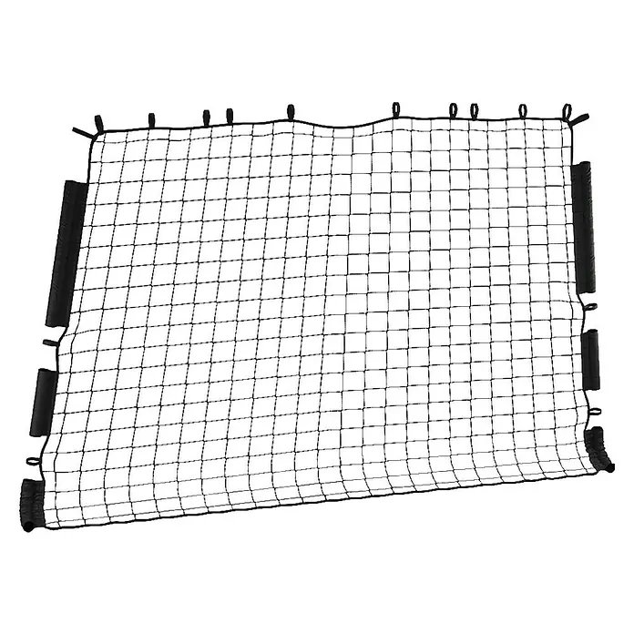 Exit Toys Fußballtor GetSet Fußballnetz MB300 - 300 x 234 cm, Schwarz - Schwarzes Laderaumnetz mit verstärkten, gepolsterten Rändern und Befestigungsschlaufen.