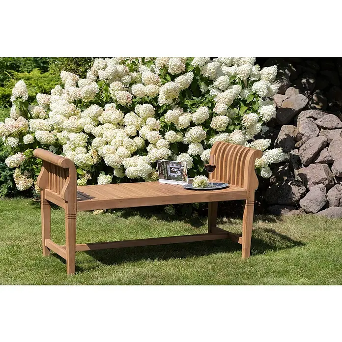 Bene Living Gartenbank Wigan - Teakholz, Natur
