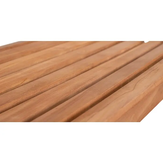 Bene Living Gartenbank Bradford - B x T x H: 120 x 60 x 94 cm, Teakholz, Natur