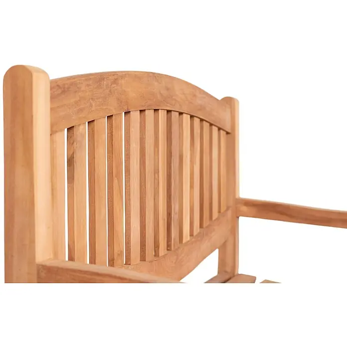 Bene Living Gartenbank Bradford - B x T x H: 120 x 60 x 94 cm, Teakholz, Natur