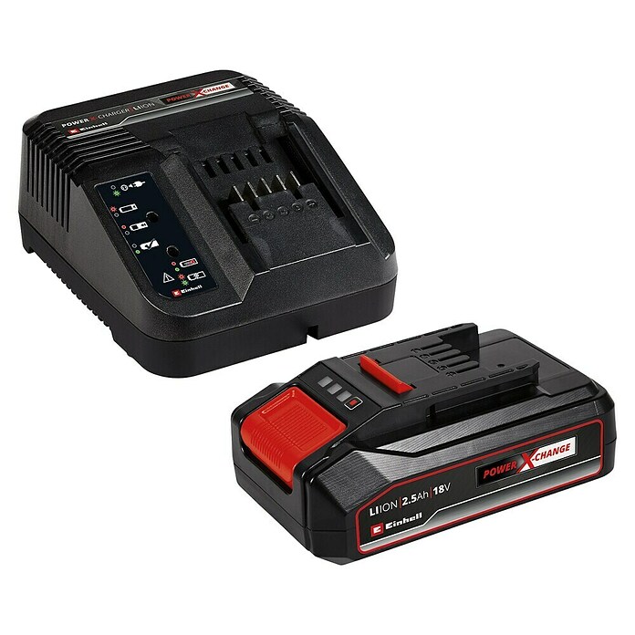 Einhell Power X-Change 18V Batería y cargador 18V-Li (18 V, 1 batería, 2,5 Ah) | BAUHAUS