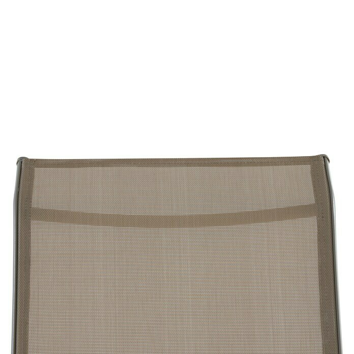 Tumbona Ikara  (An x Pr x Al: 63 x 195 x 96 cm, Textileno, Marrón, Respaldo regulable)