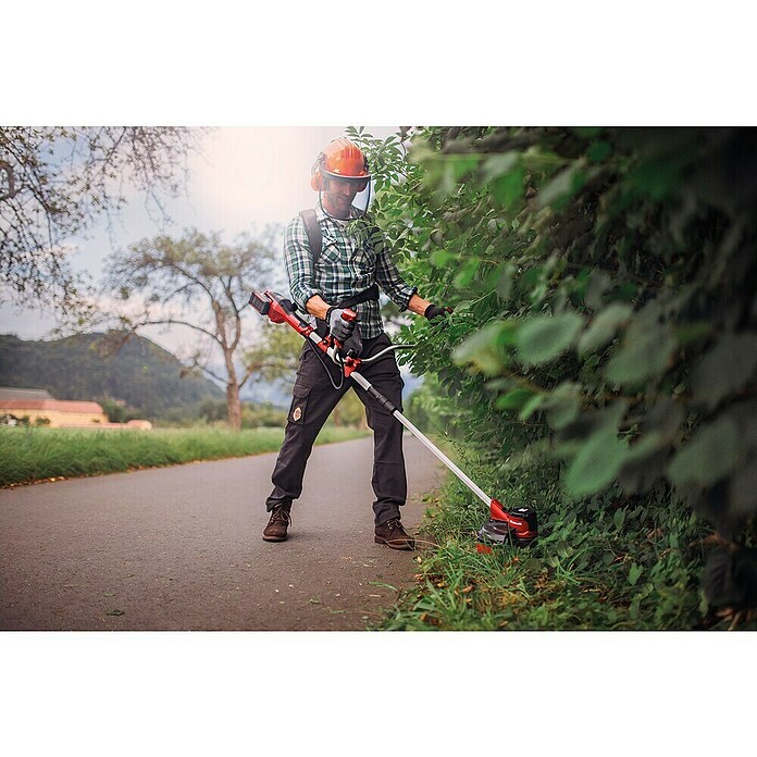 Einhell Power X-Change 18V Desbrozadora de batería Agillo 36/255 (18 V, 4 Ah, 2 baterías, Ancho de corte hilo: 30 cm, Ancho de corte cuchilla: 25,5 cm) | BAUHAUS