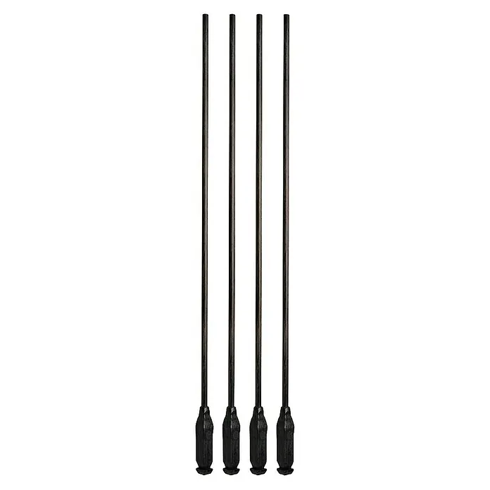 Einhell Varilla de repuesto para vareador de olivas - 4 ud., Específico para: Vareador de olivas GE-FS 18/53 Li - Cuatro postes verticales oscuros con bases robustas en forma de pala.