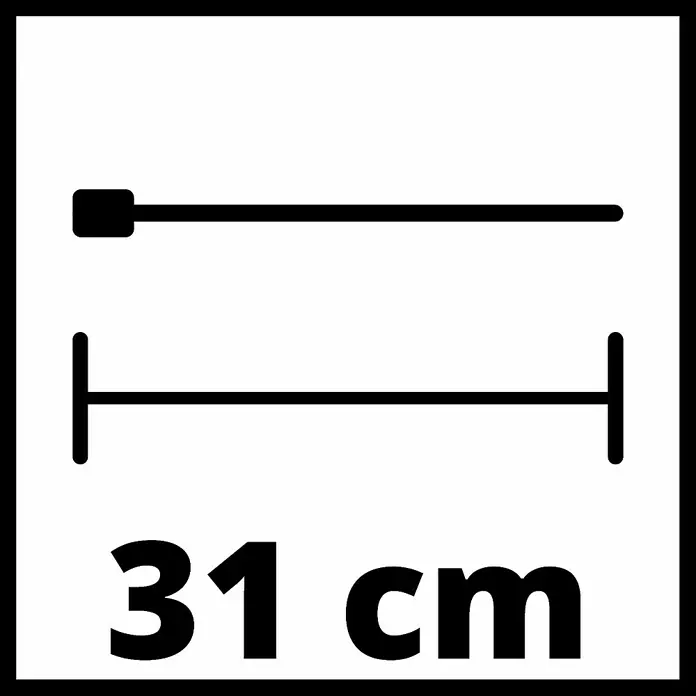 Einhell Varilla de repuesto para vareador de olivas - 4 ud., Específico para: Vareador de olivas GE-FS 18/53 Li - Icono que muestra una medida horizontal de 31 cm.