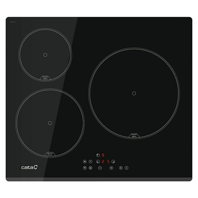 Cata Set de horno y zona de cocción MDS8007C (Volumen horno: 80 l, Negro y Inox) | BAUHAUS