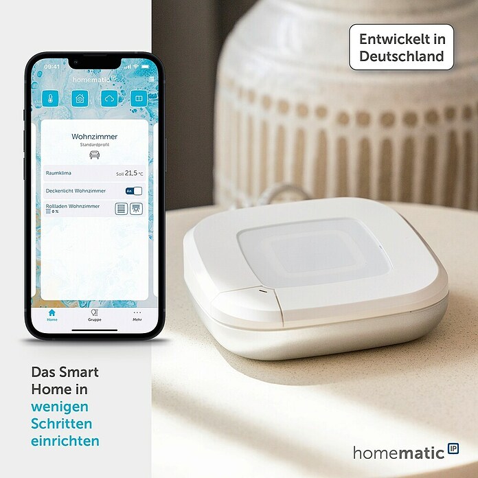 Homematic IP Steuerzentrale Access Point 2 (Weiß, L x B x H: 10,4 x 10,4 x 4 cm) | BAUHAUS