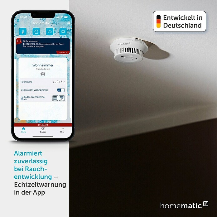 Homematic IP Starter-Set 2x Rauchmelder mit Access Point 2 HmIP-SK27 (Weiß) | BAUHAUS