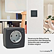 Homematic IP Funksteckdose Phasenabschnittdimmer HmIP-PDT-A (Anthrazit, 230 V) | BAUHAUS