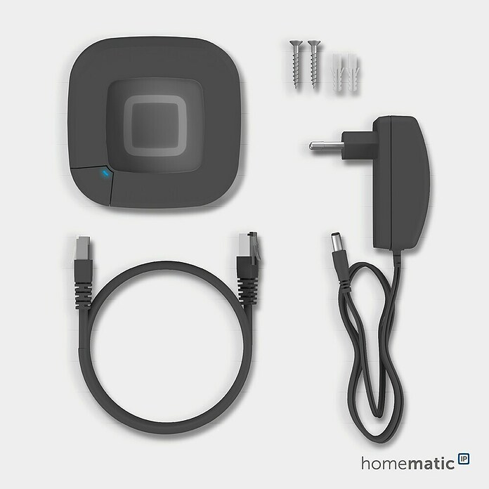 Homematic IP Steuerzentrale Access Point 2 (Anthrazit, L x B x H: 10,4 x 10,4 x 4 cm) | BAUHAUS