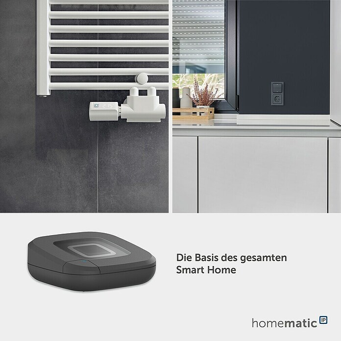 Homematic IP Steuerzentrale Access Point 2 (Anthrazit, L x B x H: 10,4 x 10,4 x 4 cm) | BAUHAUS