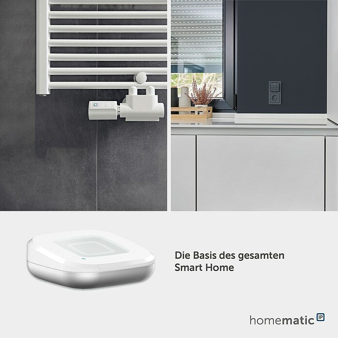 Homematic IP Steuerzentrale Access Point 2 (Weiß, L x B x H: 10,4 x 10,4 x 4 cm) | BAUHAUS