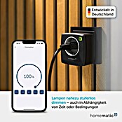 Homematic IP Funksteckdose Phasenabschnittdimmer HmIP-PDT-A (Anthrazit, 230 V) | BAUHAUS
