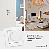 Homematic IP Funk-Wandtaster HmIP-WRCR (Weiß, Batteriebetrieben, 29 x 86 x 86 mm) | BAUHAUS