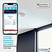 Homematic IP Alarmsirene (Batteriebetrieben, Alarmsignal: 90 dB, Ø x H: 12,4 x 4,5 cm)