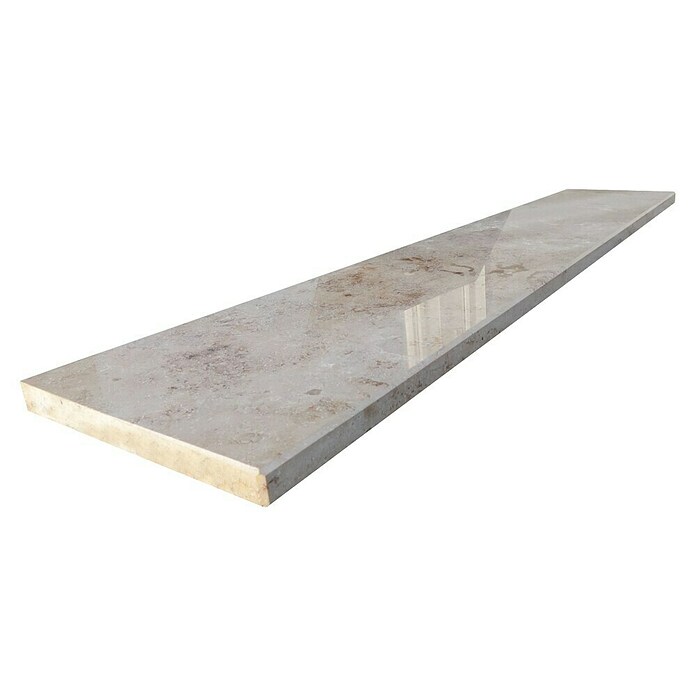 Fensterbank Jura (126 x 25 x 2 cm, Braun/Beige/Gelb, Poliert)