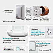 Homematic IP Starter-Set 2x Rollladenaktor für Markenschalter mit Access Point 2 HmIP-SK29 (Weiß) | BAUHAUS