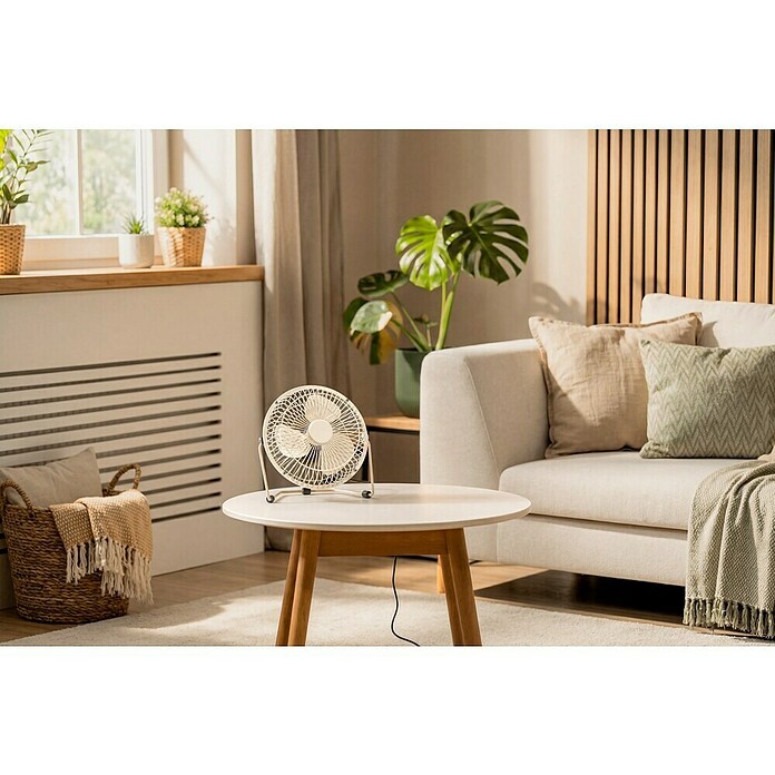 Voltomat USB ventilator Mini  (Bela, 18 cm) | 3443 - Tisch/Standventilatoren QM | CBLB - Ventilatoren Qualitätsmarke | CBL - Ventilatoren | CB - Elektroinstallation | C - Elektro | BAUHAUS