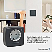 Homematic IP Smart-Steckdose HmIP-PS-2-A (IP20, Anthrazit, 3 680 W, 13 A) | BAUHAUS