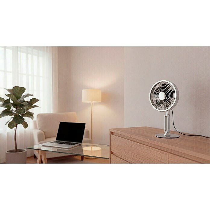 Voltomat Namizni ventilator Mini  (Srebrna, 13 cm) | 3443 - Tisch/Standventilatoren QM | CBLB - Ventilatoren Qualitätsmarke | CBL - Ventilatoren | CB - Elektroinstallation | C - Elektro | BAUHAUS